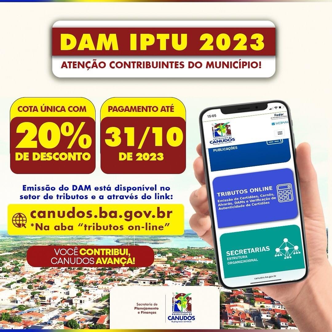DAM IPTU 2023