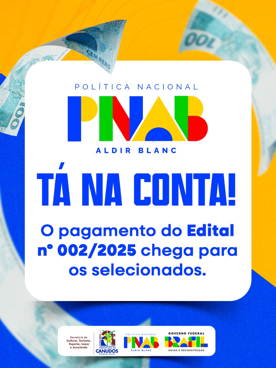 Está na conta!